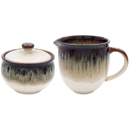 Reactive Glaze Sugar and Cream Set