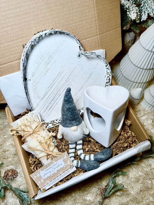 Cozy Heart Christmas Gift Box With Gonk