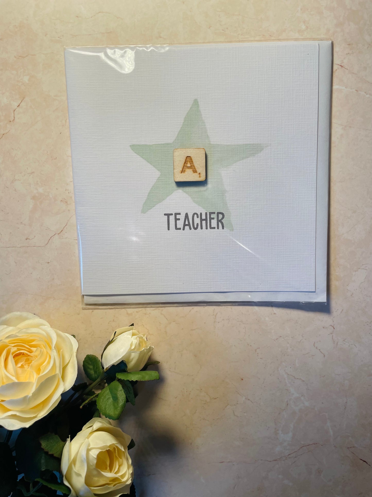 Scrabble Piece Card - Teacher