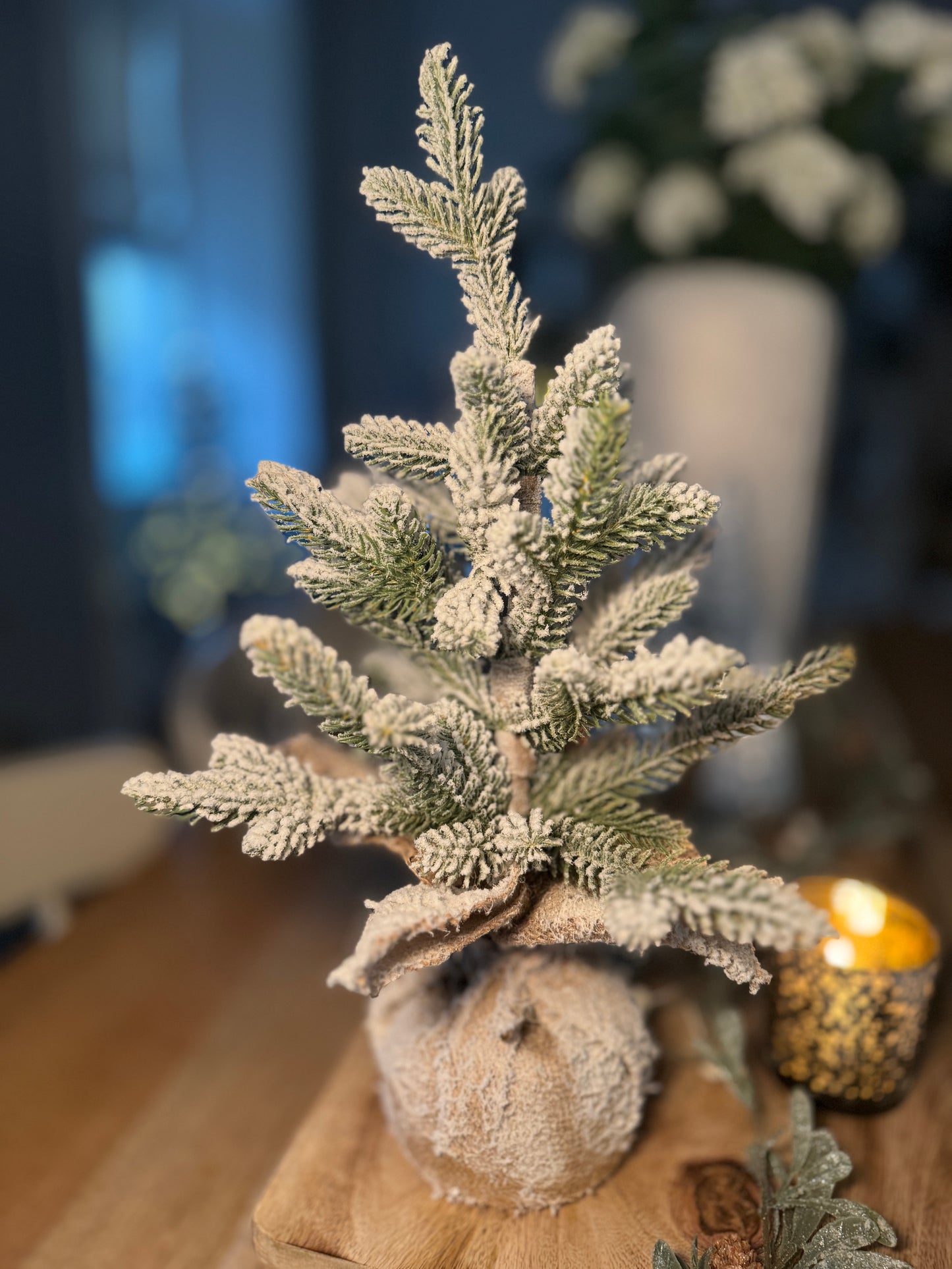 Mini Indoor Snowy Christmas Tree 40cm