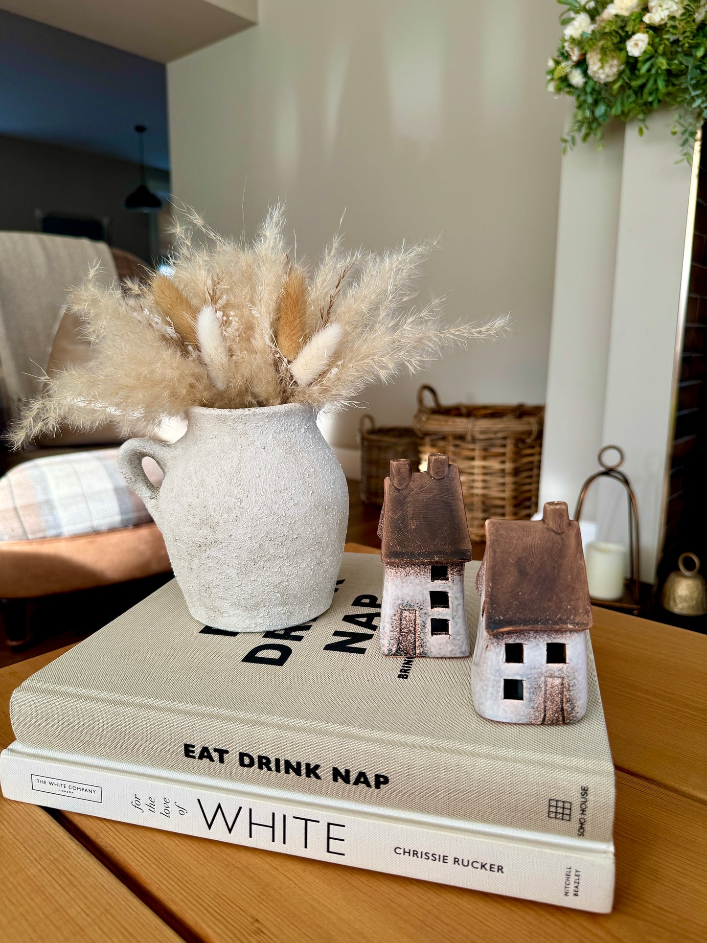 Rustic Windlight Houses - Set of 2