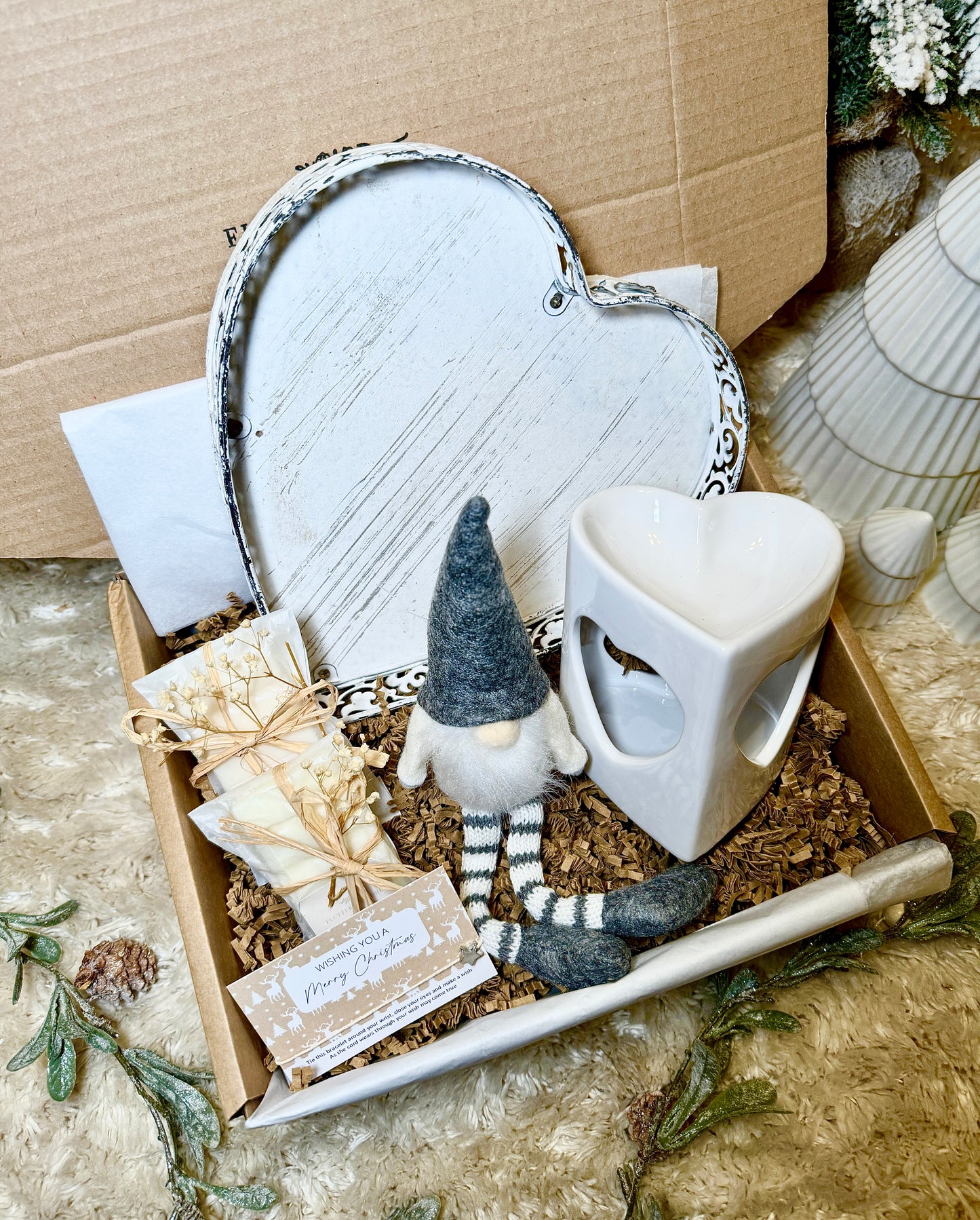 Cozy Heart Christmas Gift Box With Gonk