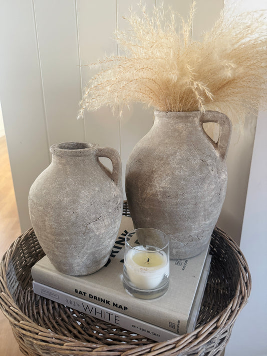 Rustic Sabrina Jug Vase - 2 Sizes