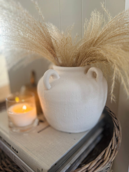 White Toby Vase - 2 Sizes