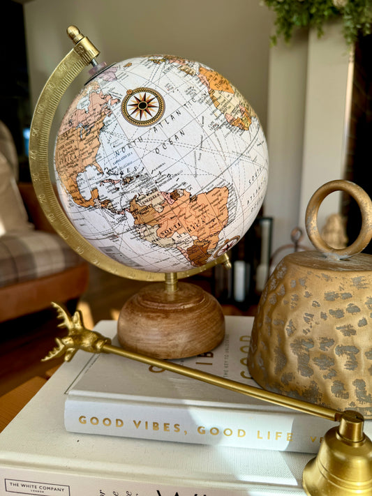 Mango Wood Globe