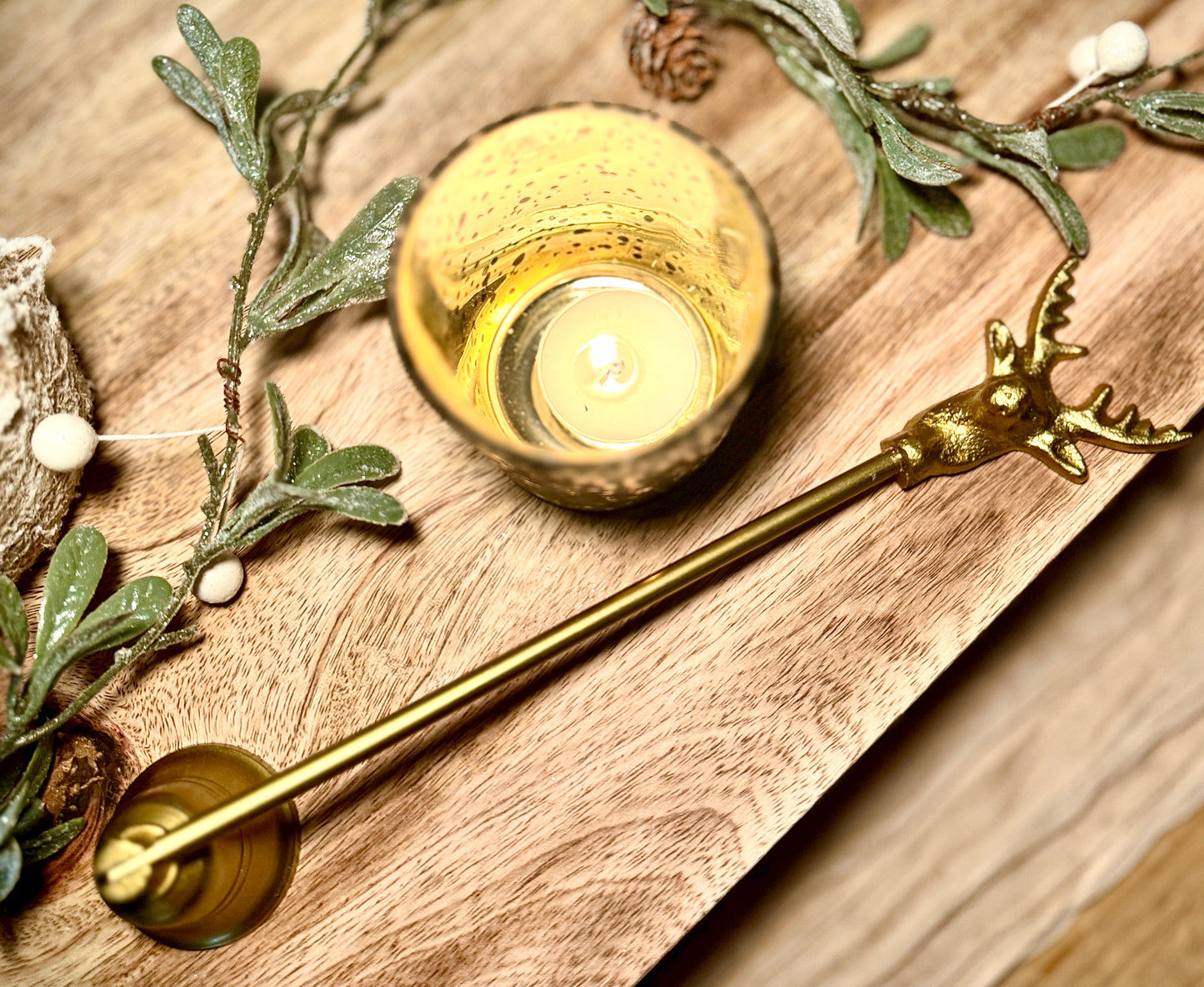 Gold Stag Candle Snuffer