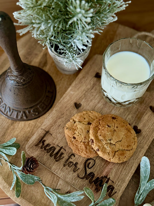 Santa Treat Wooden Serving Board