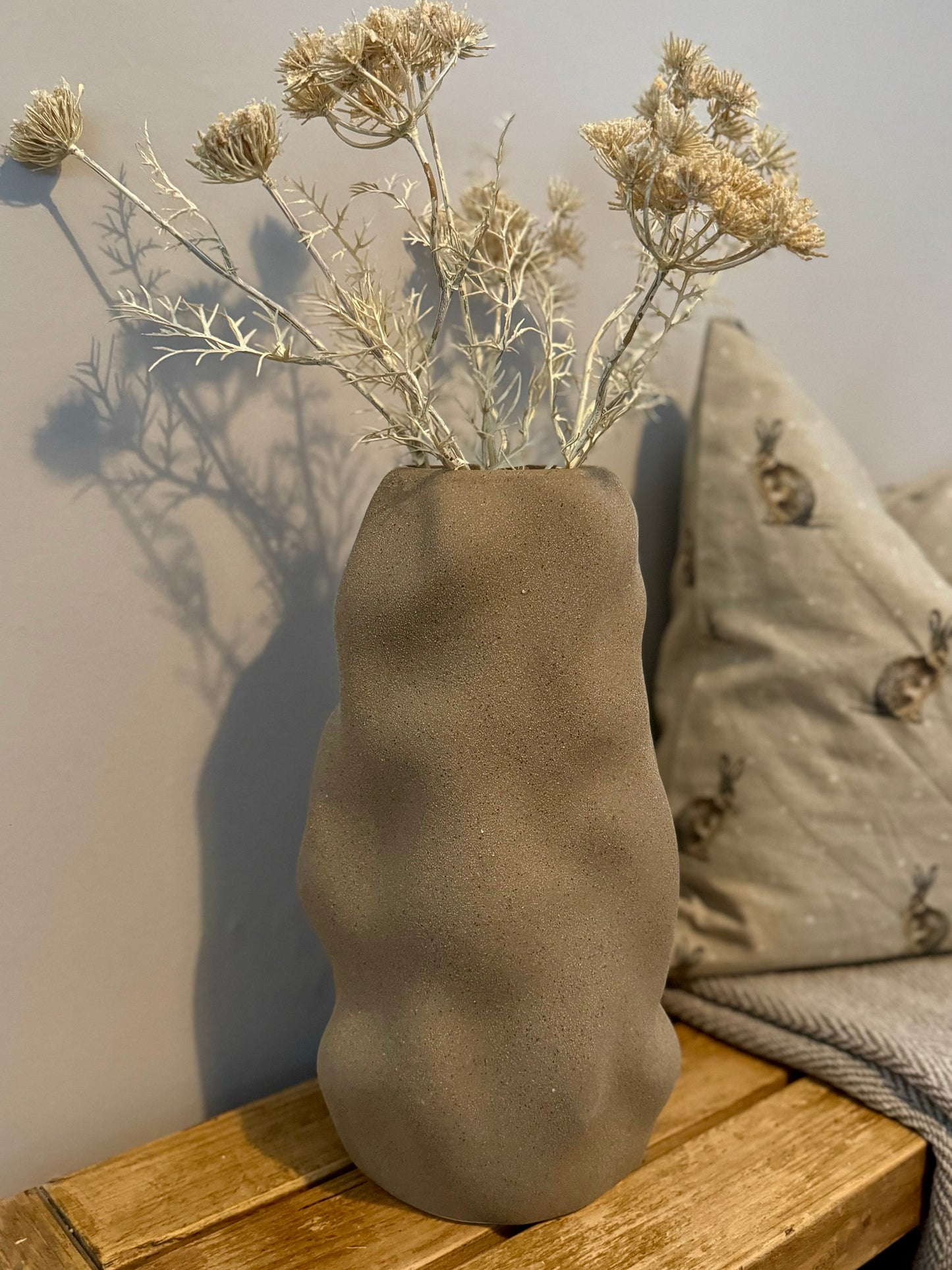 Tall Natural Sandstone Vase