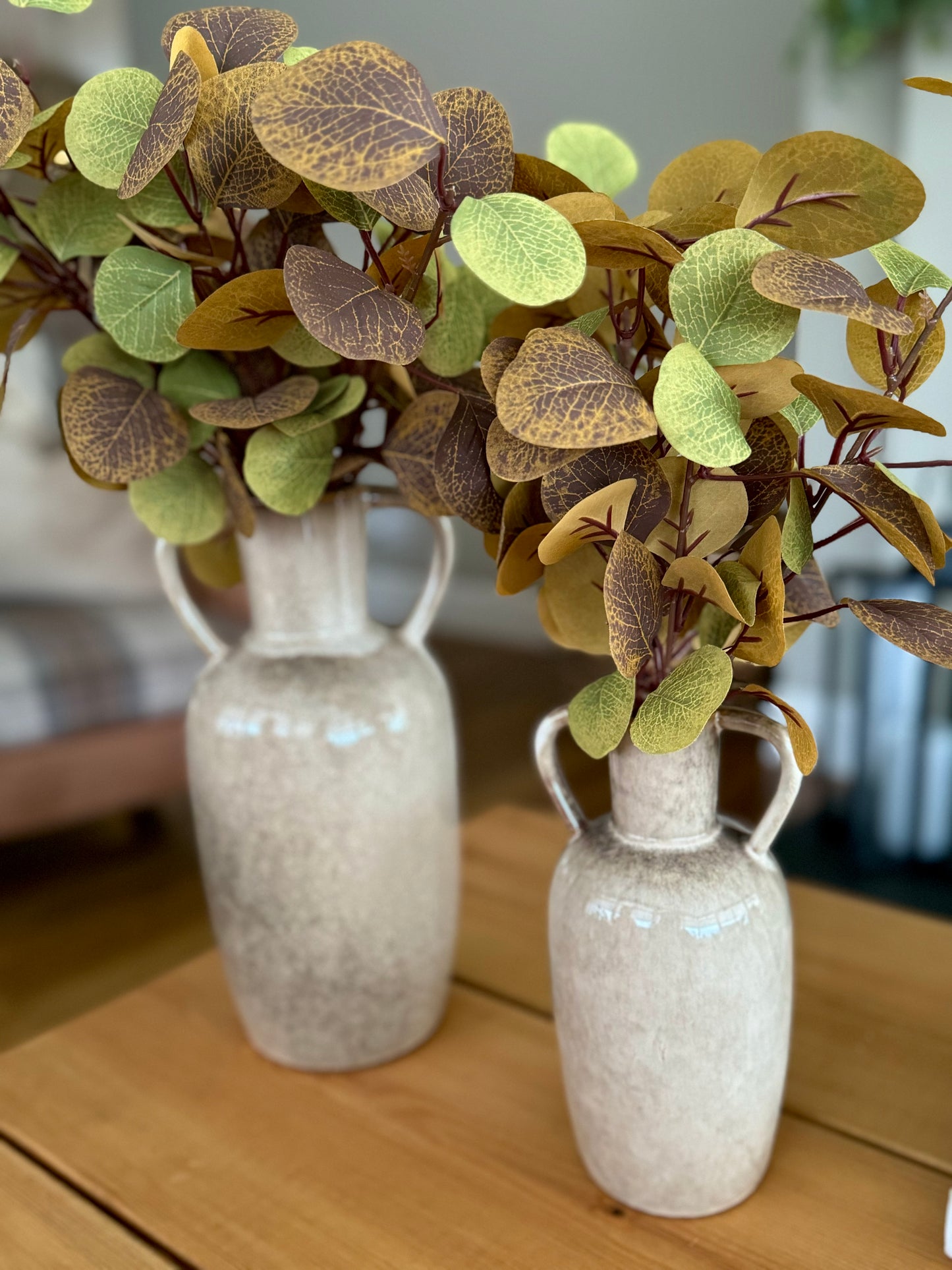 Latte Reactive Glaze Vase
