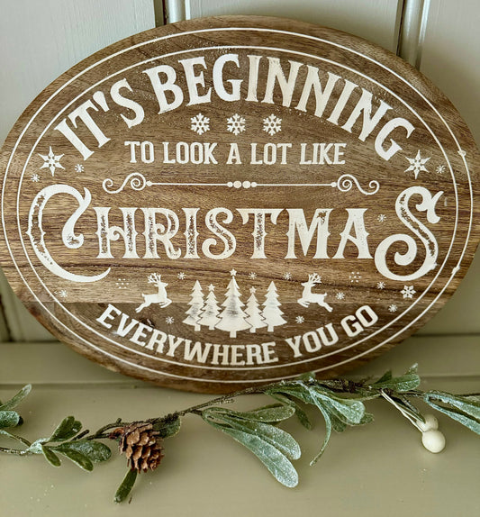 Like Christmas Wooden Plaque
