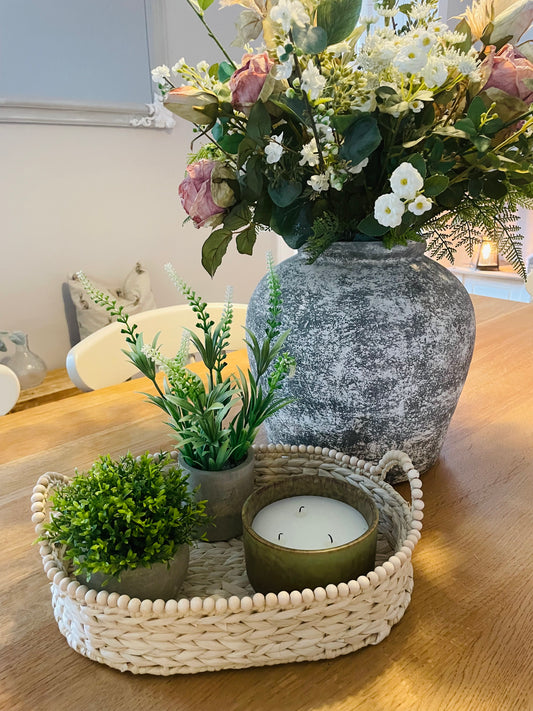 Aged Stone Ceramic Vase