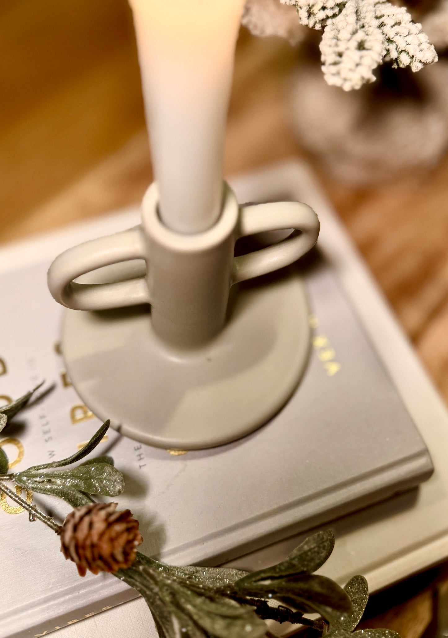Stoneware Candle Holders (Choice of Styles)
