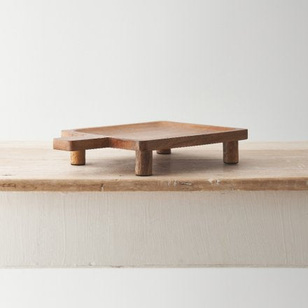 Wooden Tray With Feet - 30cm