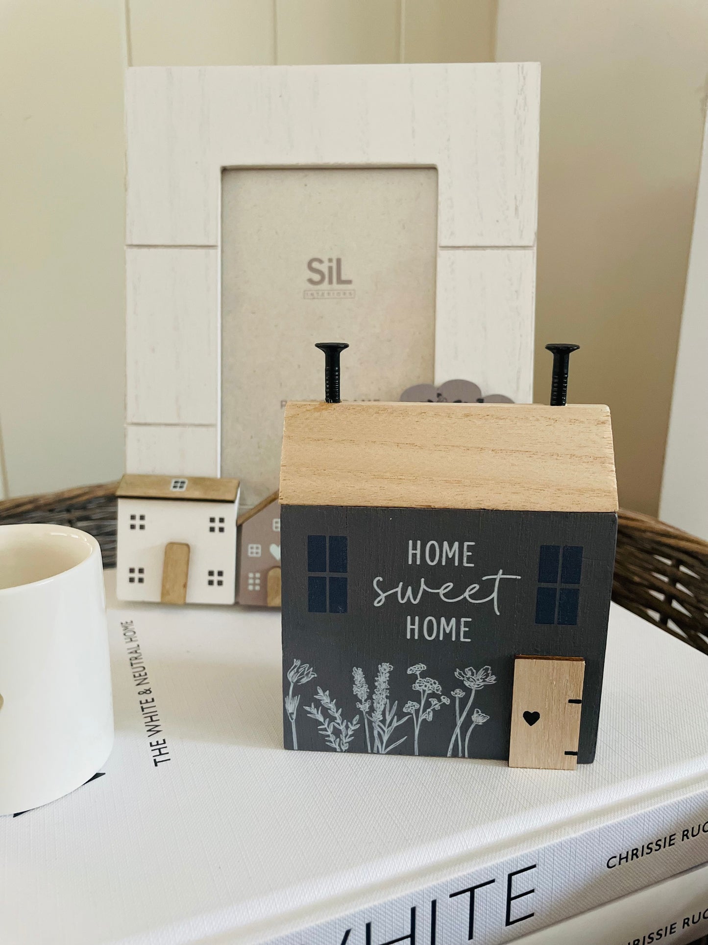 Wooden House and Tree Photo Frame