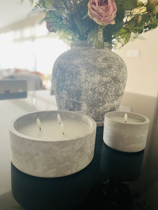 LED Cement Candles