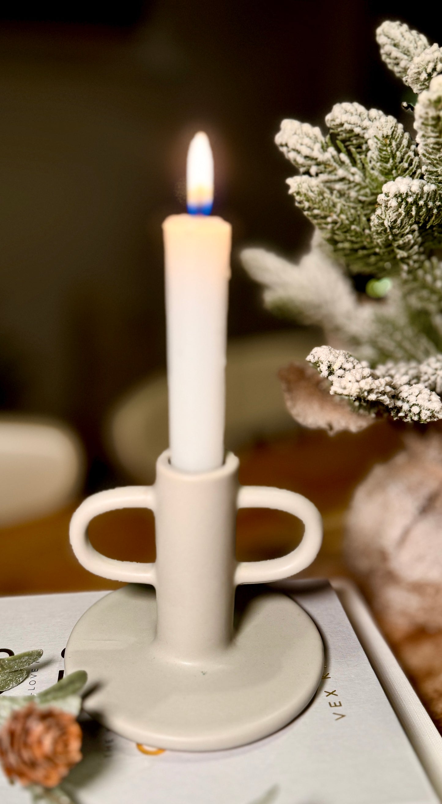 Stoneware Candle Holders (Choice of Styles)