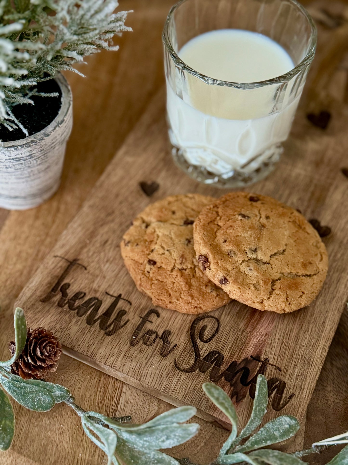 Santa Treat Wooden Serving Board