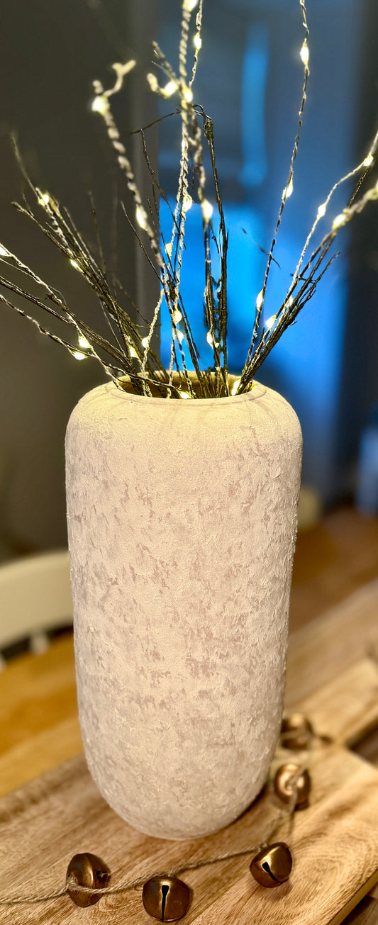 Beige and Gold Stone Vase