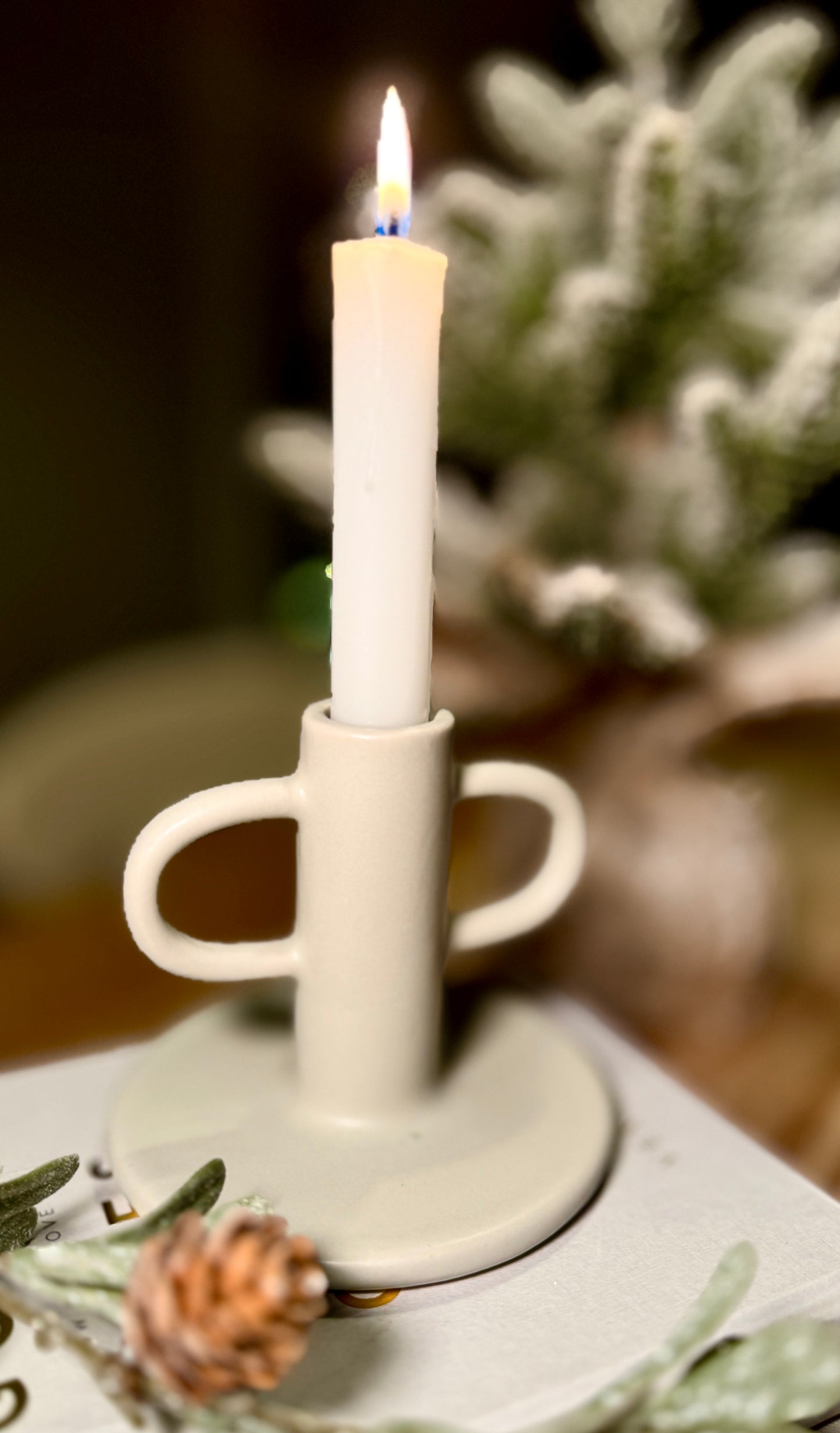 Stoneware Candle Holders (Choice of Styles)
