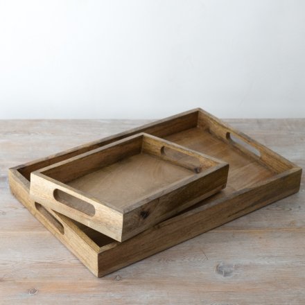 Rustic Wooden Tray - 2 Sizes